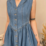 Countryside Charm Denim Midi Dress