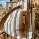 Awning Stripe Canvas Backpack