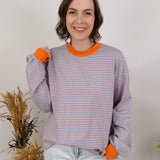 Everlyn Contrast Striped Top