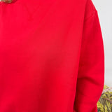 Adalyn Fleece Wide Neck Sweatshirt