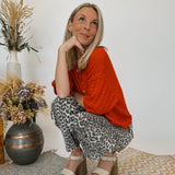 Savannah Leopard Horseshoe Jeans