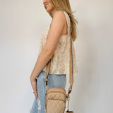 Parker Quilted 3 Compartment Crossbody