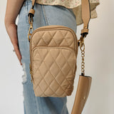 Parker Quilted 3 Compartment Crossbody