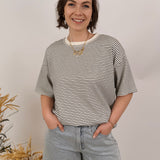 Denise Striped Oversized Tee