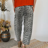 Savannah Leopard Horseshoe Jeans