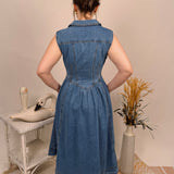 Countryside Charm Denim Midi Dress