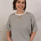 Denise Striped Oversized Tee