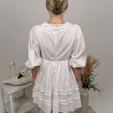 Chelsea Ruffled Square Neck Mini Dress