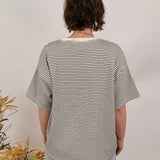 Denise Striped Oversized Tee