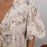Valencia Embroidered Eyelet Peplum Top