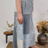 Piece by Piece Patchwork Denim Skirt