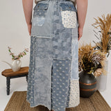 Piece by Piece Patchwork Denim Skirt