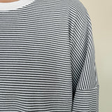 Adalee Soft Striped Oversized Top