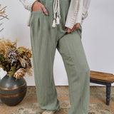 Branch Out Barrel Leg Loose Pants