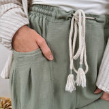Branch Out Barrel Leg Loose Pants