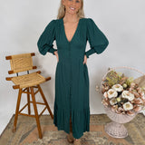 Jasmine Swiss Dot Maxi Dress