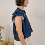 Glenda Denim Blouse