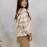 Bernadette Diagonal Stripe Sweater