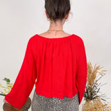 Capture Hearts Tie Front Blouse