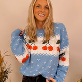 Chesney Cherry Pattern Sweater