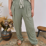 Branch Out Barrel Leg Loose Pants