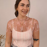 Anita Floral Lace Layering Crop Top