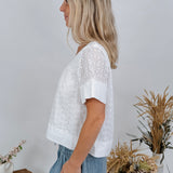 Gwendolyn Cotton Eyelet Blouse