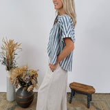Sheer Luck Smocked Waist Pants