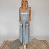 Little Miss Charming Gingham Maxi Dress