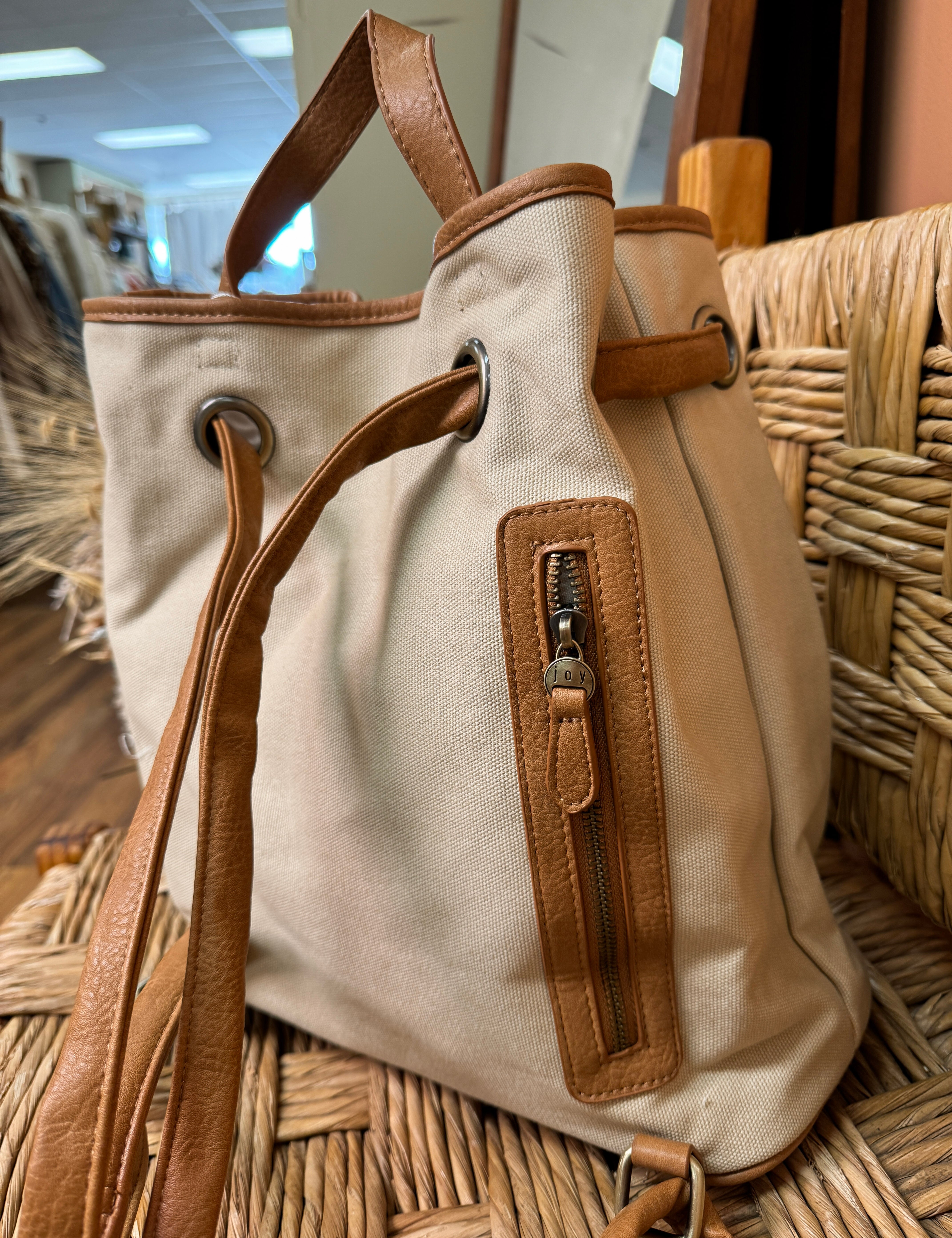 Natural Canvas Backpack