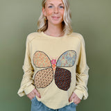 Keily Butterfly Patch Detail Sweatshirt