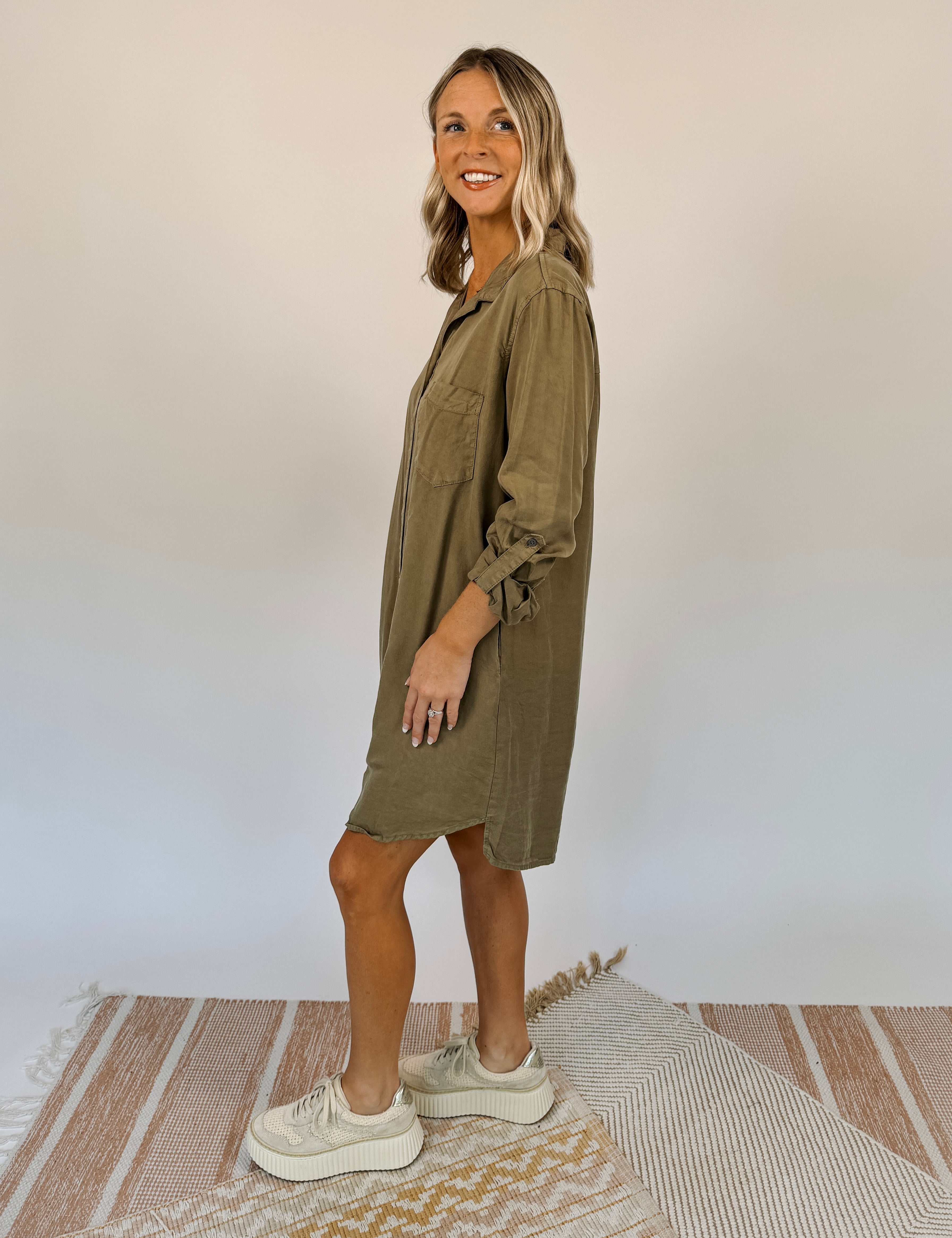 Abigail Button Up Dress