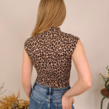 Prints Charming Mock Neck Top