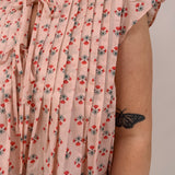 Fresh Start Floral Pleated Blouse