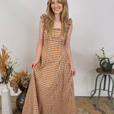Take Chances Gingham Maxi Dress