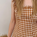 Take Chances Gingham Maxi Dress