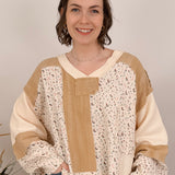 New Mercy Patchwork Knit Top