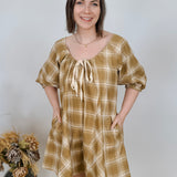 Nadine Plaid Romper