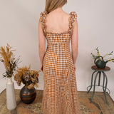 Take Chances Gingham Maxi Dress