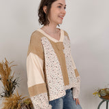 New Mercy Patchwork Knit Top