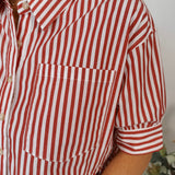 Bold Lines Button Up Top