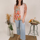 Inspired Multi Print Blouse