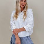 Della Super Soft Button Up Knit Sweater with a button front — Paper Doll
