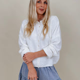 Della Super Soft Button Up Knit Sweater with a button front — Paper Doll
