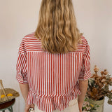 Bold Lines Button Up Top
