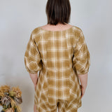 Nadine Plaid Romper