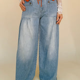 Marlowe Ankle Drawstring Denim Pants