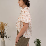 Burst With Life Button Up Blouse