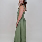 Adley Sweetheart Midi Dress