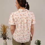 Burst With Life Button Up Blouse